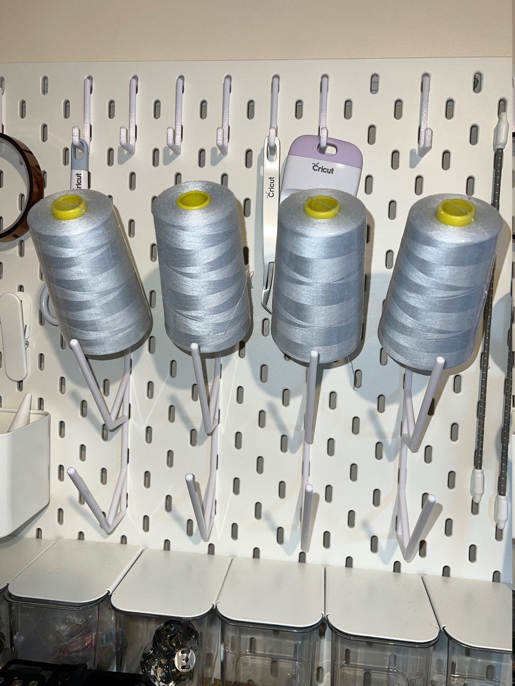 IKEA SKADIS (pack of 5) 3 prong, Compatible embroidery Spool Holder, overlocker thread.