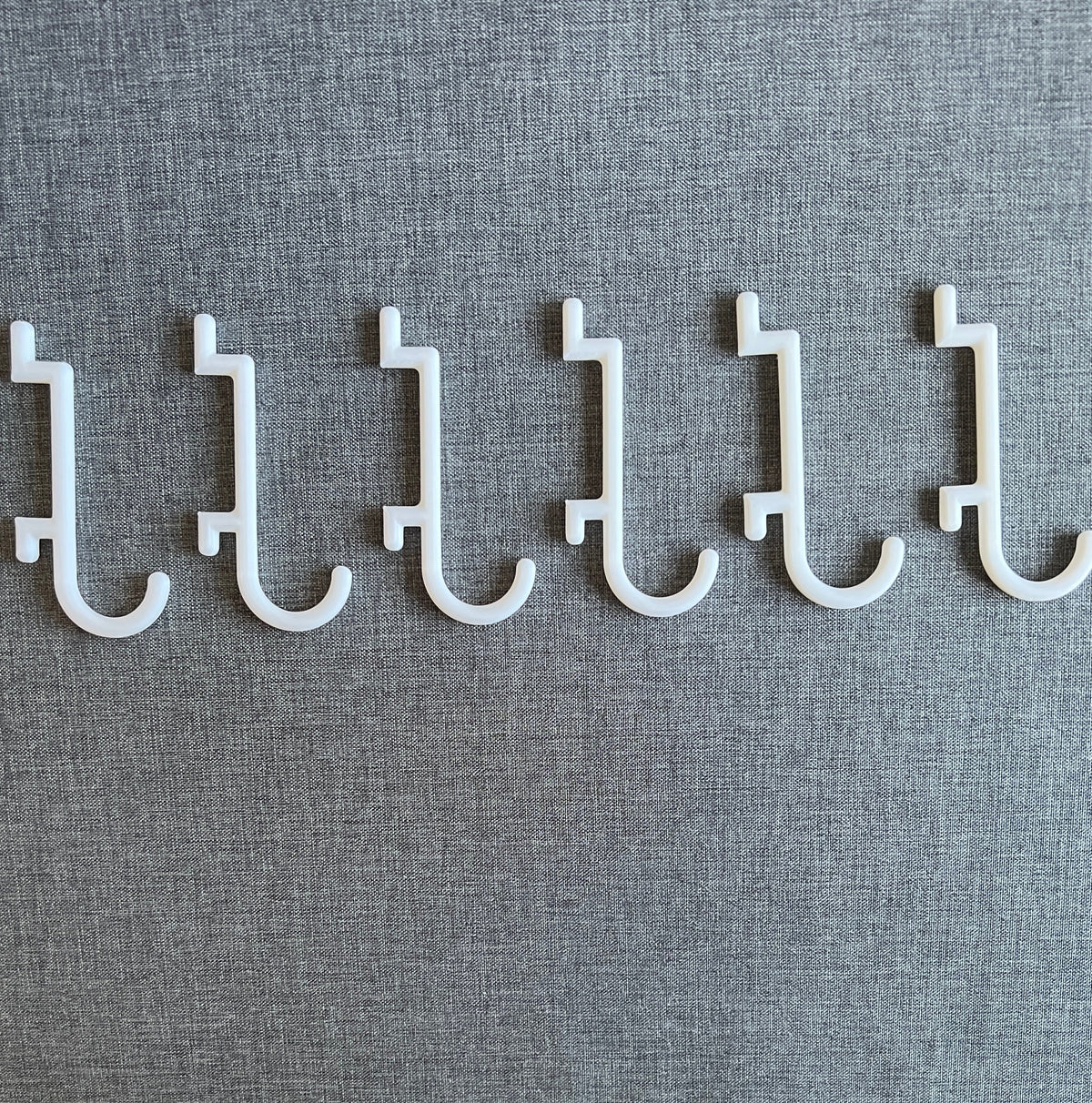 IKEA SKADIS Compatible J Hooks (Pack of 6)