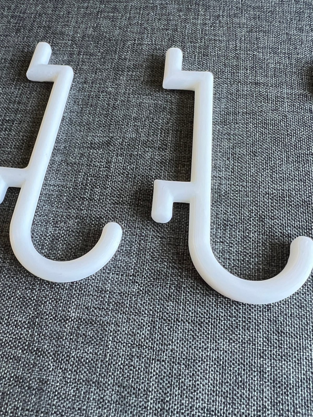 IKEA SKADIS Compatible J Hooks (Pack of 6)