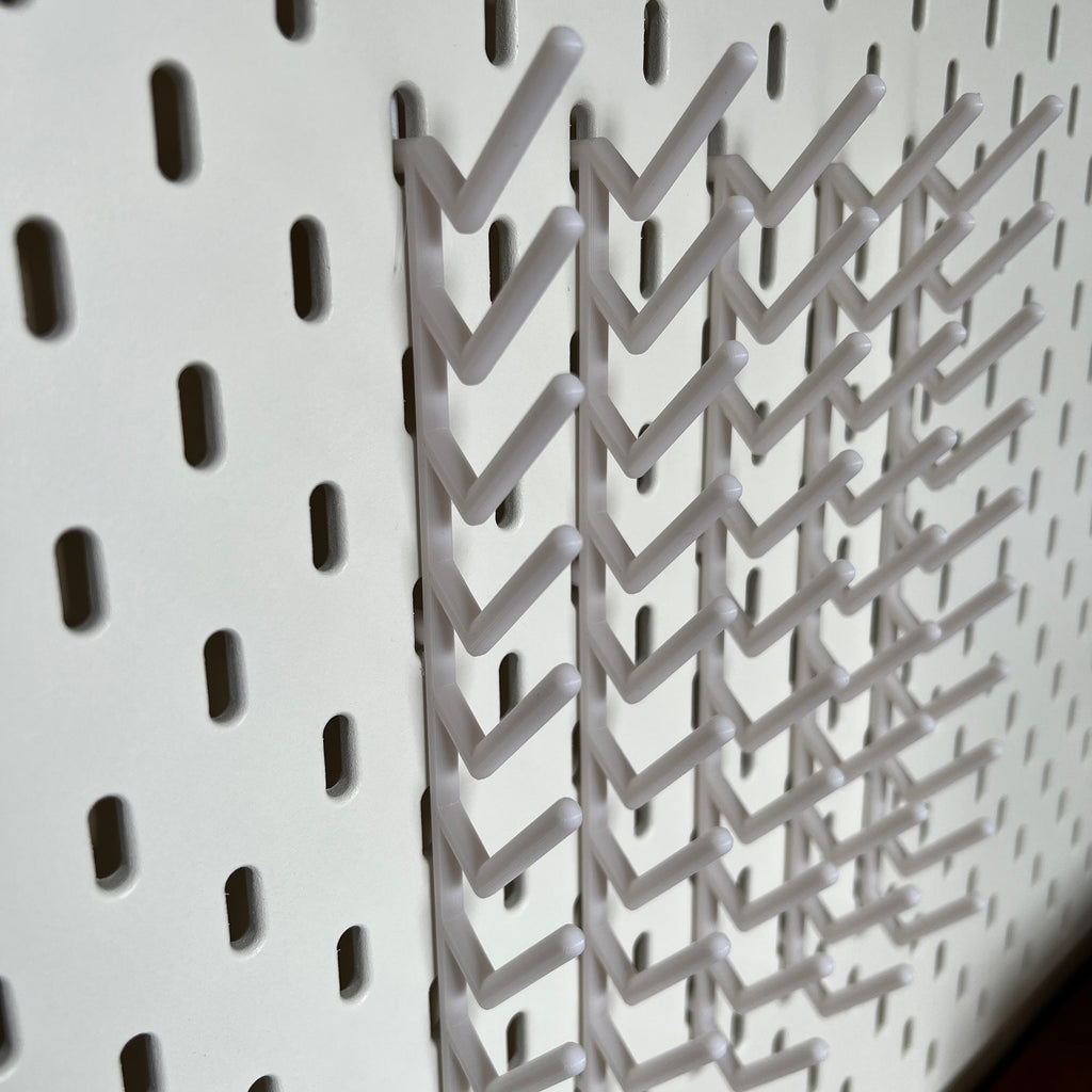 IKEA SKADIS, Compatible, piping nozzle organiser, 10 and 7 prong holders, 3D Printed