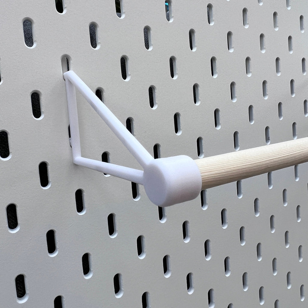 IKEA SKADIS, Compatible kitchen roll holder, with wooden rail.