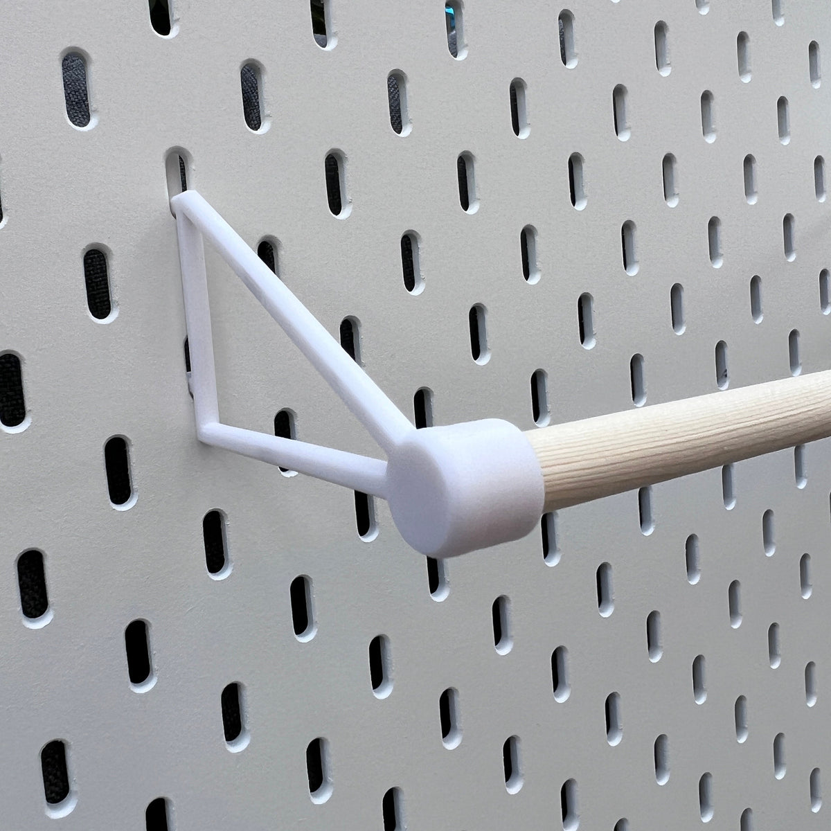 IKEA SKADIS, Compatible kitchen roll holder, with wooden rail.