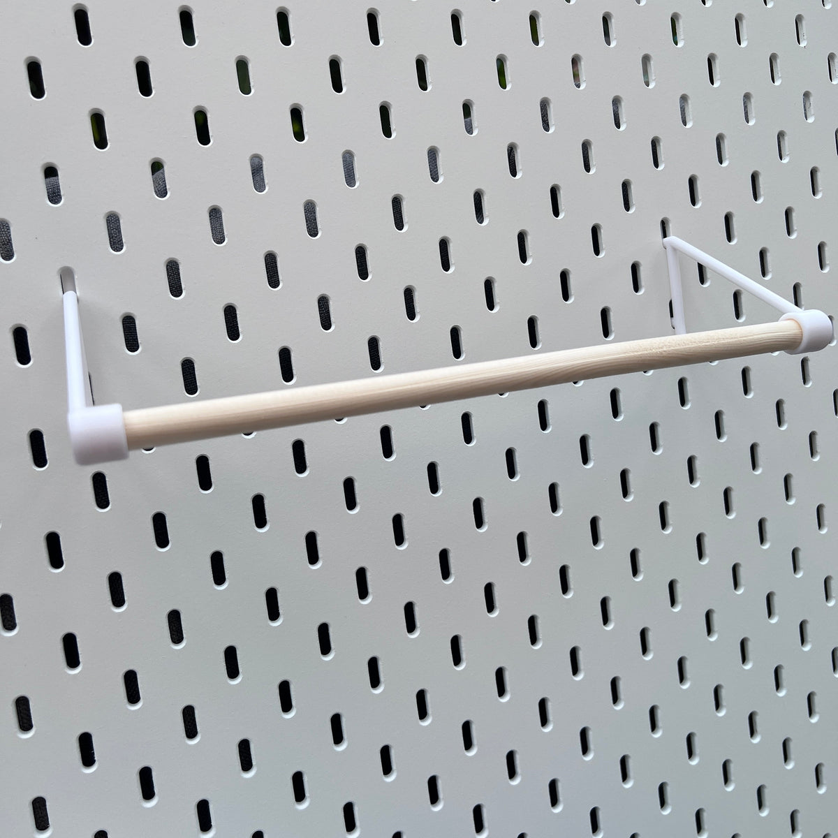 IKEA SKADIS, Compatible kitchen roll holder, with wooden rail.