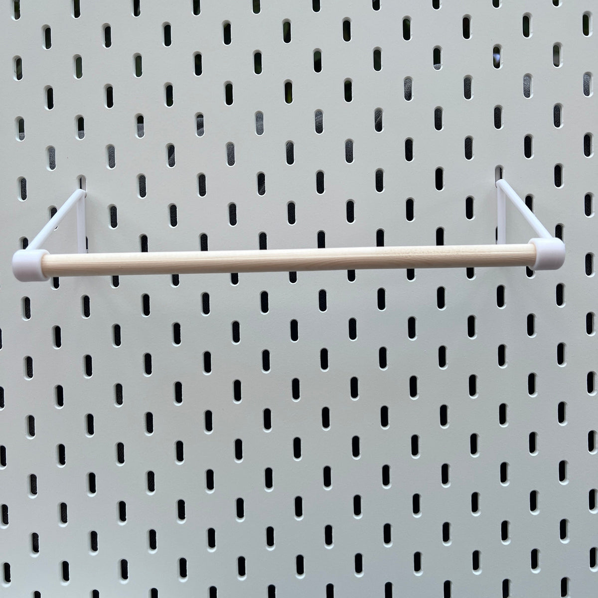 IKEA SKADIS, Compatible kitchen roll holder, with wooden rail.