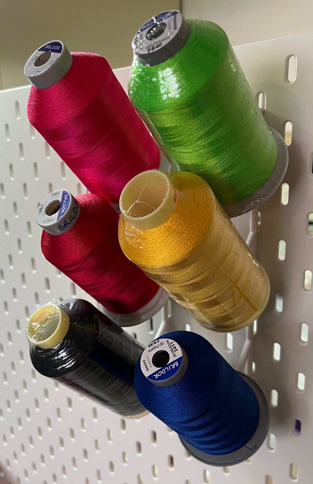 IKEA SKADIS (pack of 5) 3 prong, Compatible embroidery Spool Holder, overlocker thread.