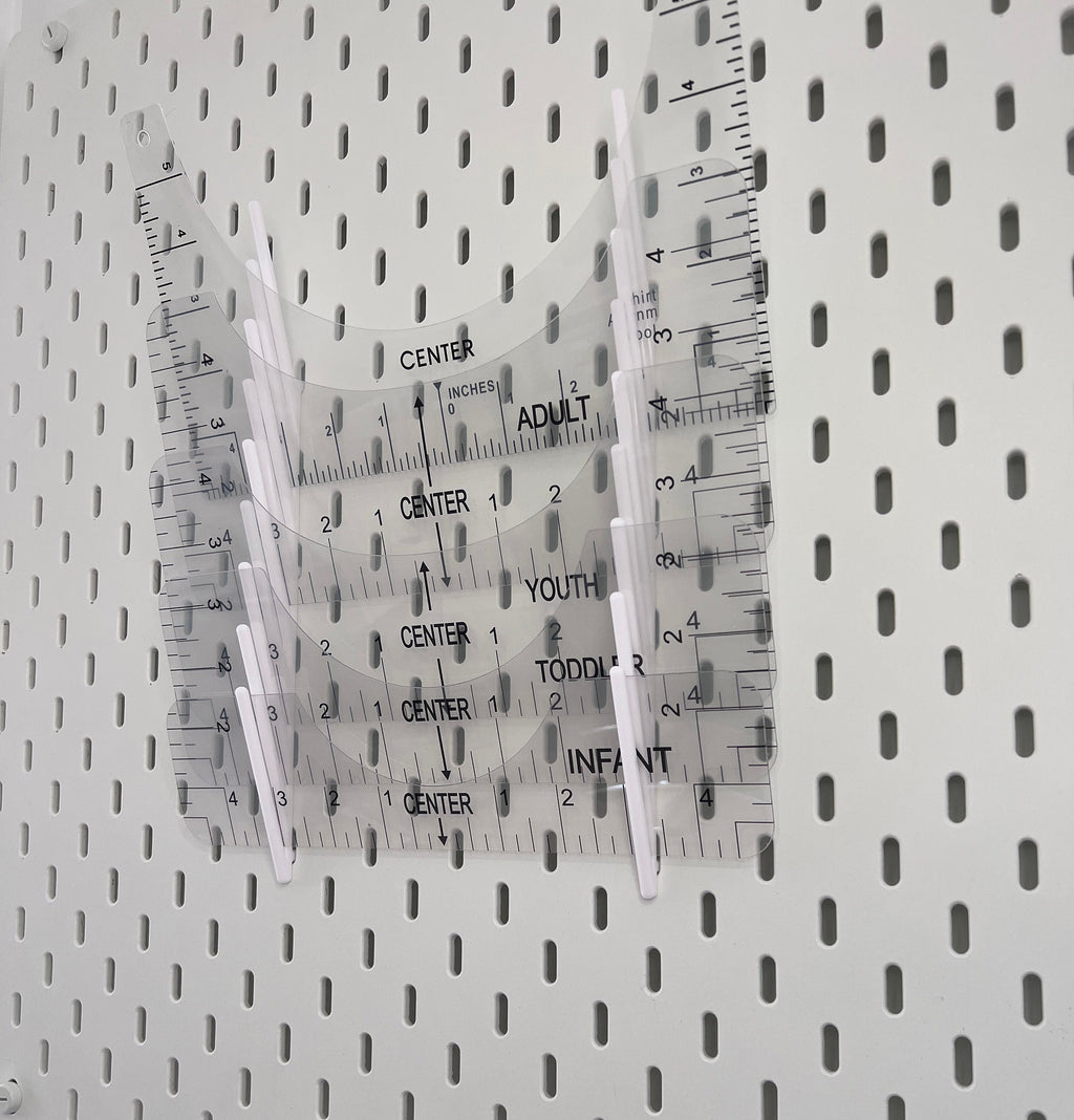 IKEA SKADIS Compatible Ruler Holder: 3D Printed PLA Pegboard Organiser