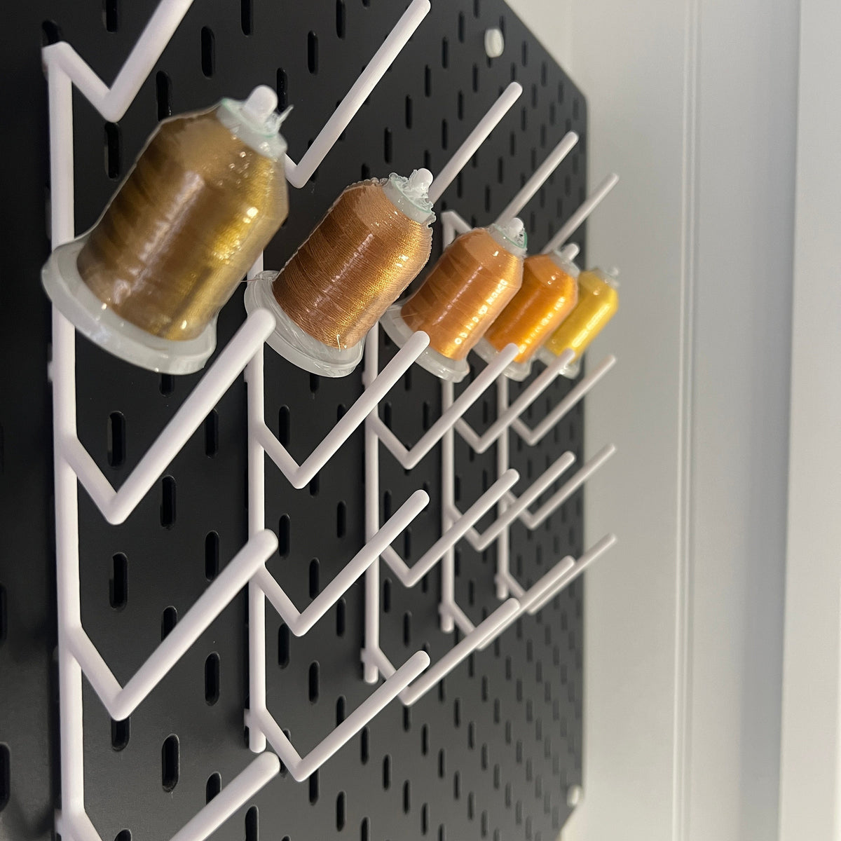 IKEA SKADIS Spool Holder (Pack of 5): 3D Printed Embroidery,brothread spool Organiser
