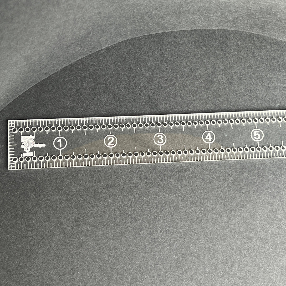 6-Inch Fabric Marking Ruler with 1/8” Holes – Sewing, Quilting, Craft Measuring Tool,