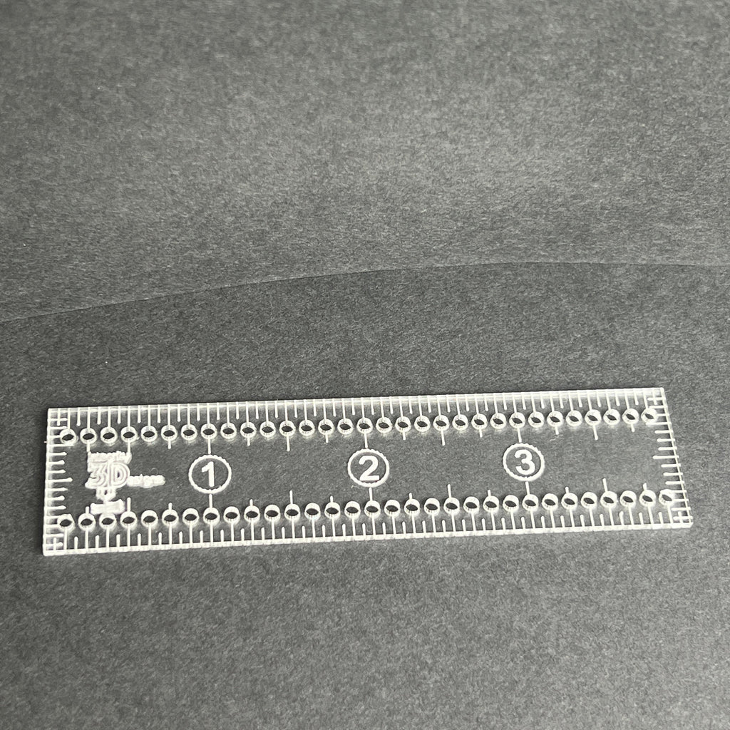 4-Inch Fabric Marking Ruler with 1/8” Holes – Sewing, Quilting, Craft Measuring Tool