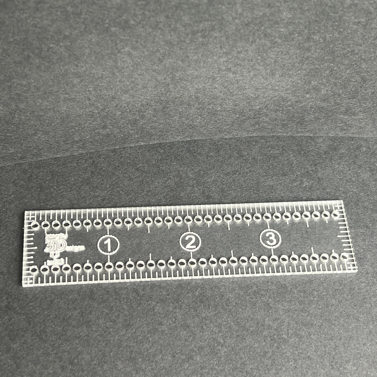 4-Inch Fabric Marking Ruler with 1/8” Holes – Sewing, Quilting, Craft Measuring Tool