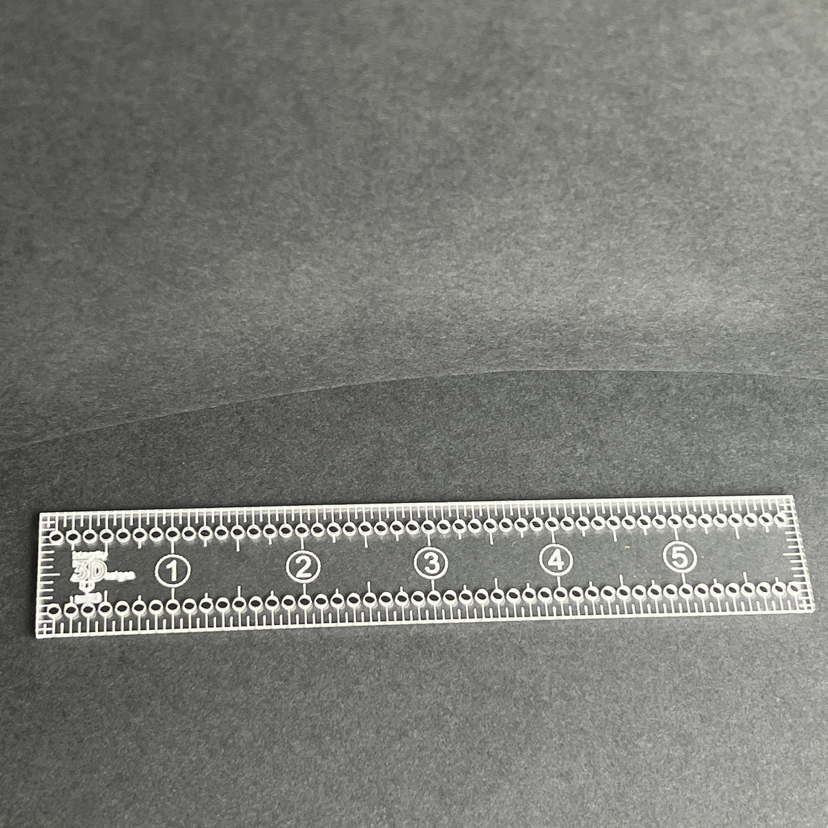 6-Inch Fabric Marking Ruler with 1/8” Holes – Sewing, Quilting, Craft Measuring Tool,