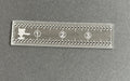 4-Inch Fabric Marking Ruler with 1/8” Holes – Sewing, Quilting, Craft Measuring Tool