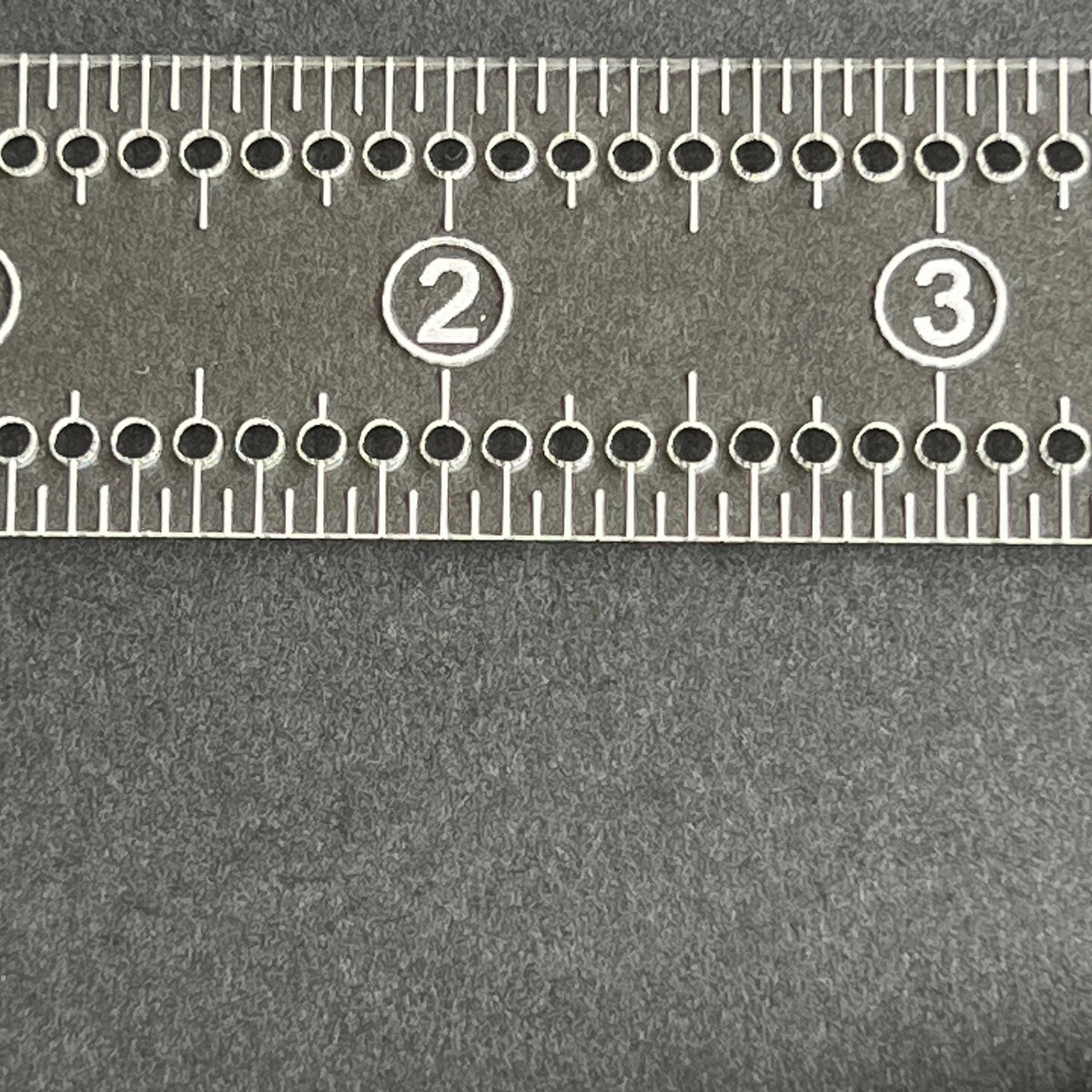8-Inch Fabric Marking Ruler with 1/8” Holes – Sewing, Quilting, Craft Measuring Tool