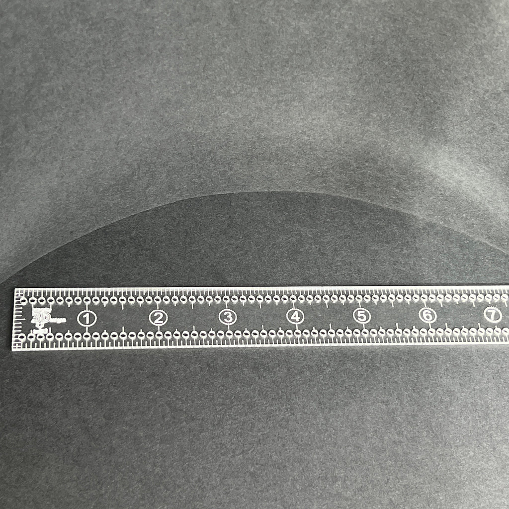 8-Inch Fabric Marking Ruler with 1/8” Holes – Sewing, Quilting, Craft Measuring Tool