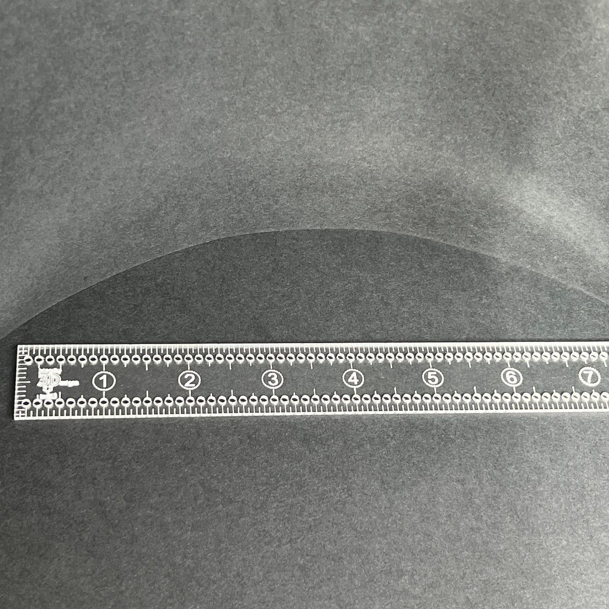 8-Inch Fabric Marking Ruler with 1/8” Holes – Sewing, Quilting, Craft Measuring Tool