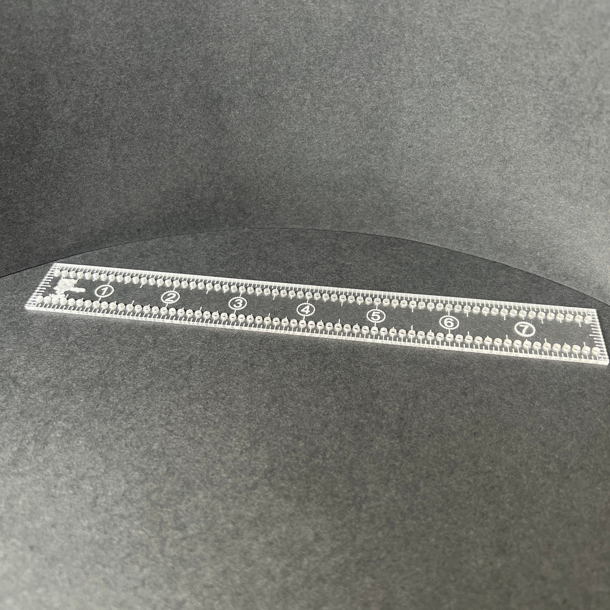 8-Inch Fabric Marking Ruler with 1/8” Holes – Sewing, Quilting, Craft Measuring Tool
