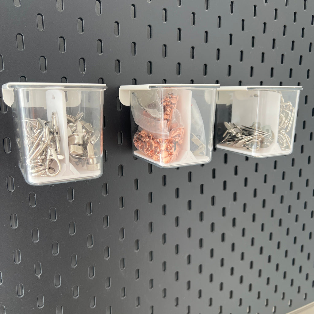 IKEA SKADIS Compatible Pegboard Accessories - (Pack of 3) Container Divider's