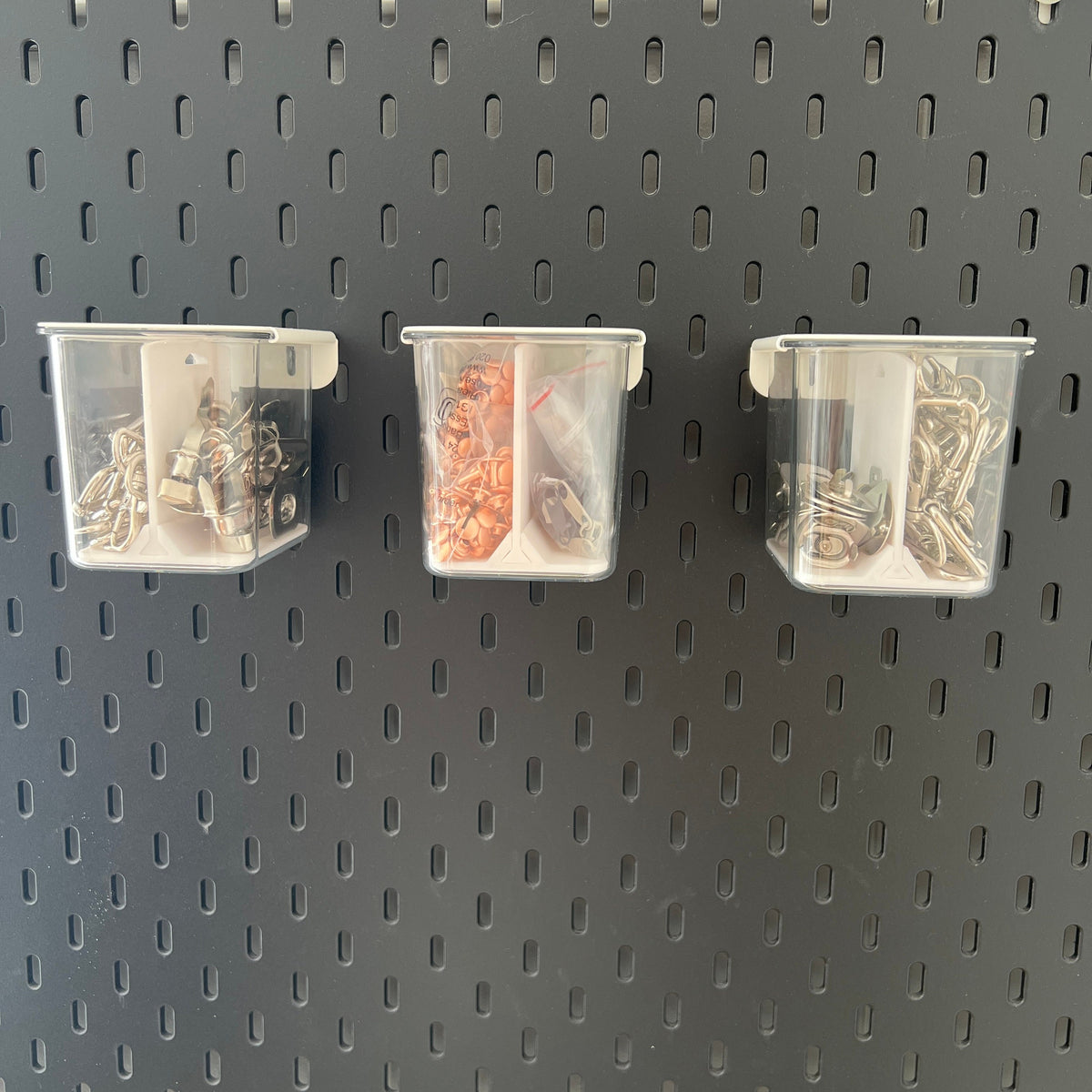 IKEA SKADIS Compatible Pegboard Accessories - (Pack of 3) Container Divider's