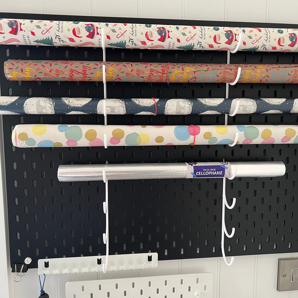 IKEA SKADIS Compatible Roll holder for gift wrapping