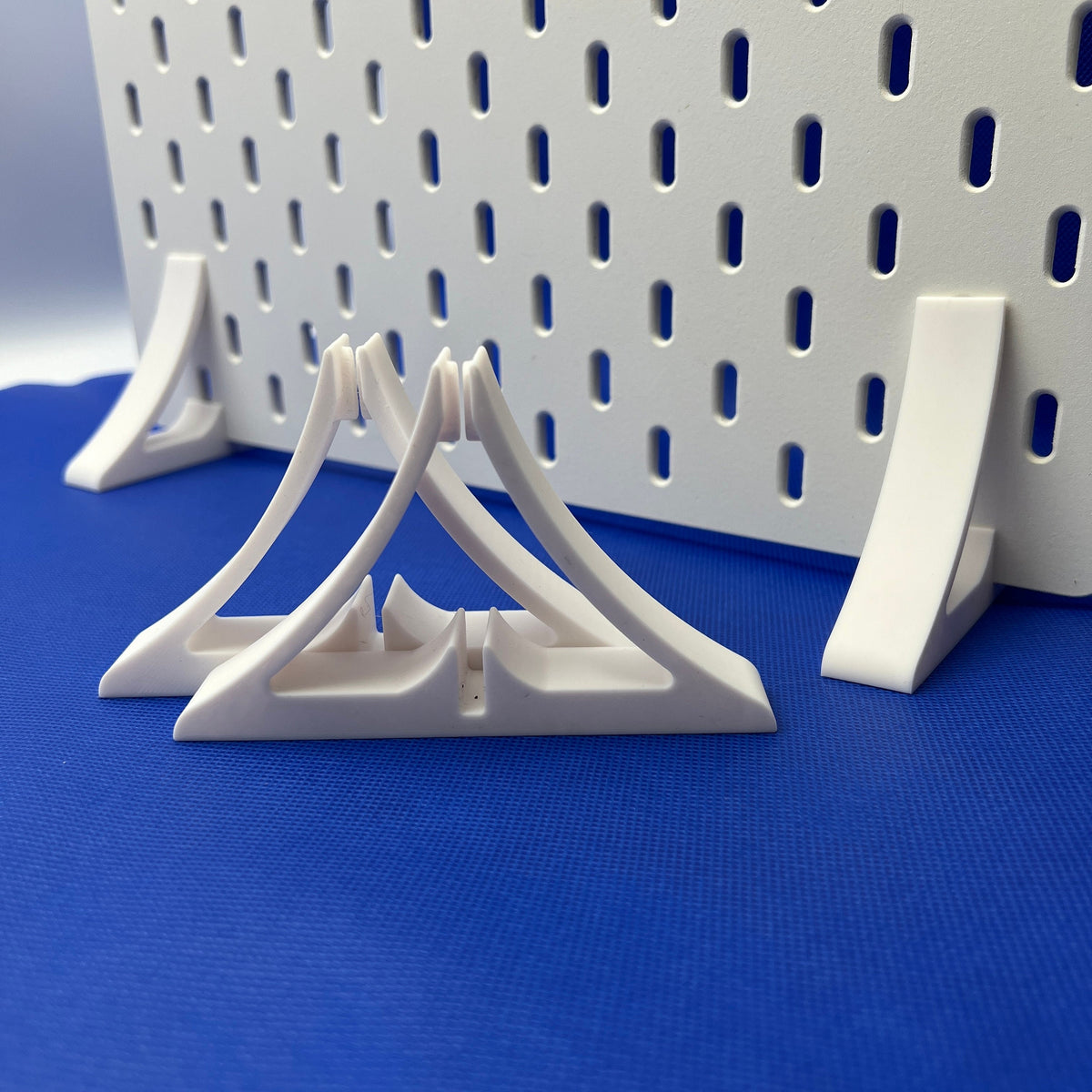 IKEA SKADIS Compatible pegboard stand,Feet Peg Board Legs for Standing Boards and Displays,in colour black or white.