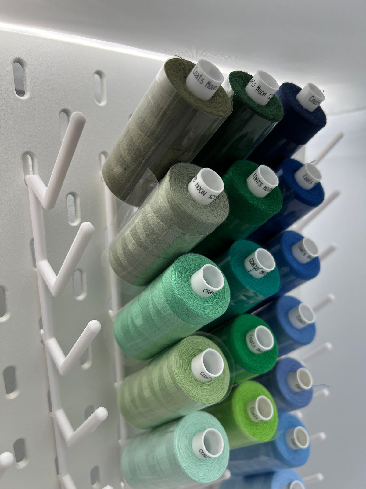 IKEA SKADIS Spool Holder: coats moon compatible,3D Printed, (Pack of 5)