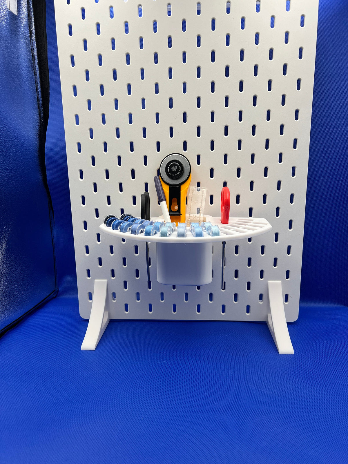 IKEA SKADIS Compatible Open-Top Storage Container extensions, bobbin holder