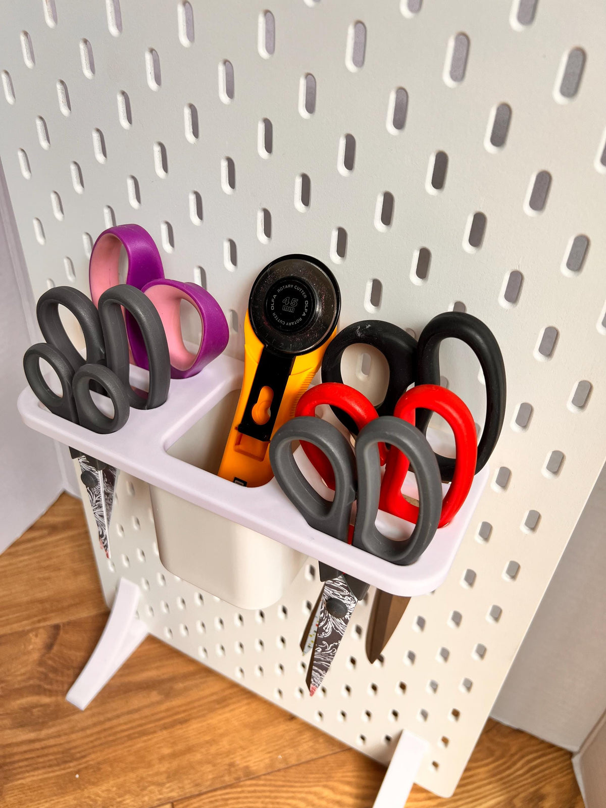 IKEA SKADIS Compatible scissor organiser,Scissor Storage.(excludes pot)