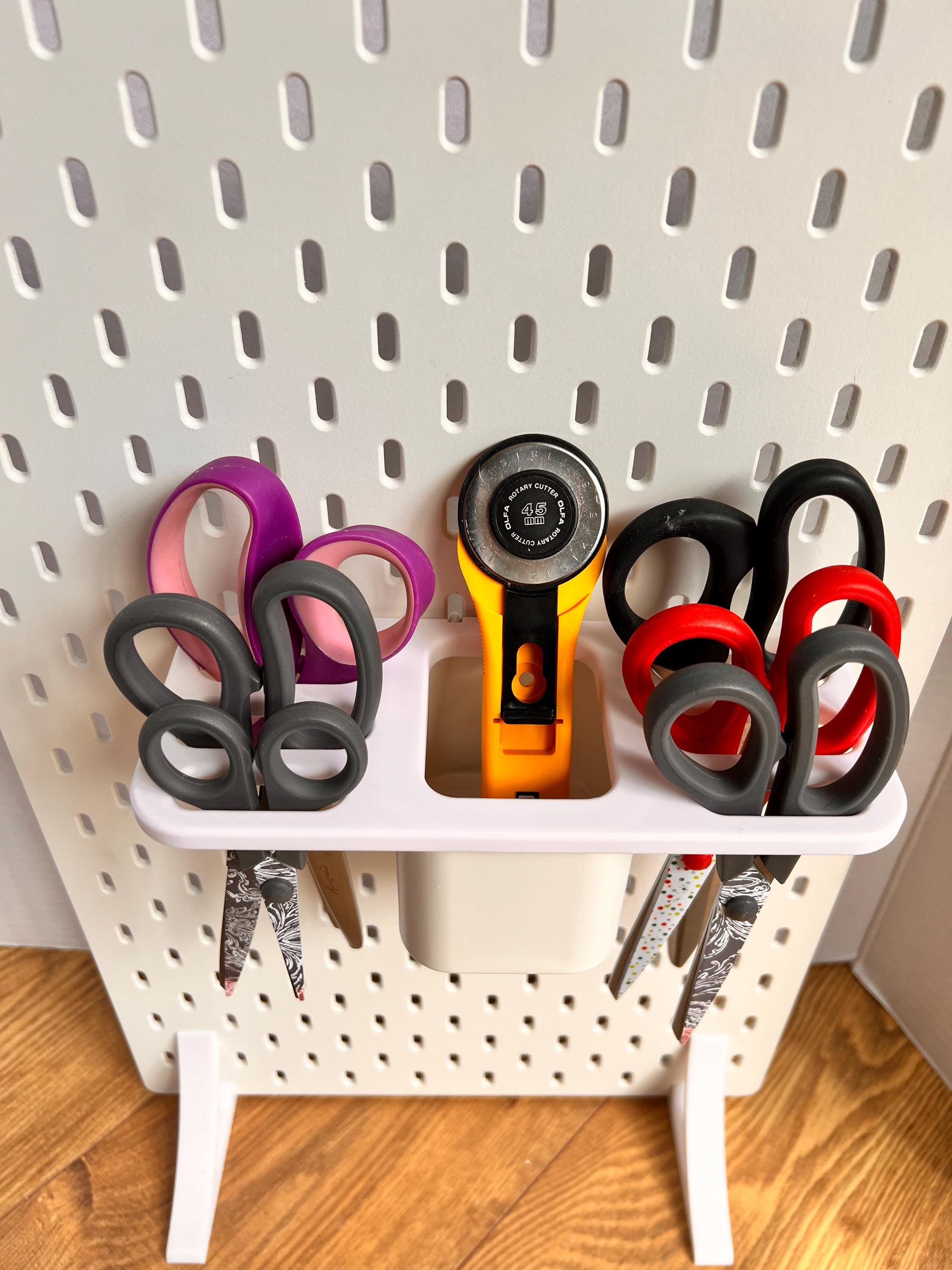 IKEA SKADIS Compatible scissor organiser,Scissor Storage.(excludes pot)