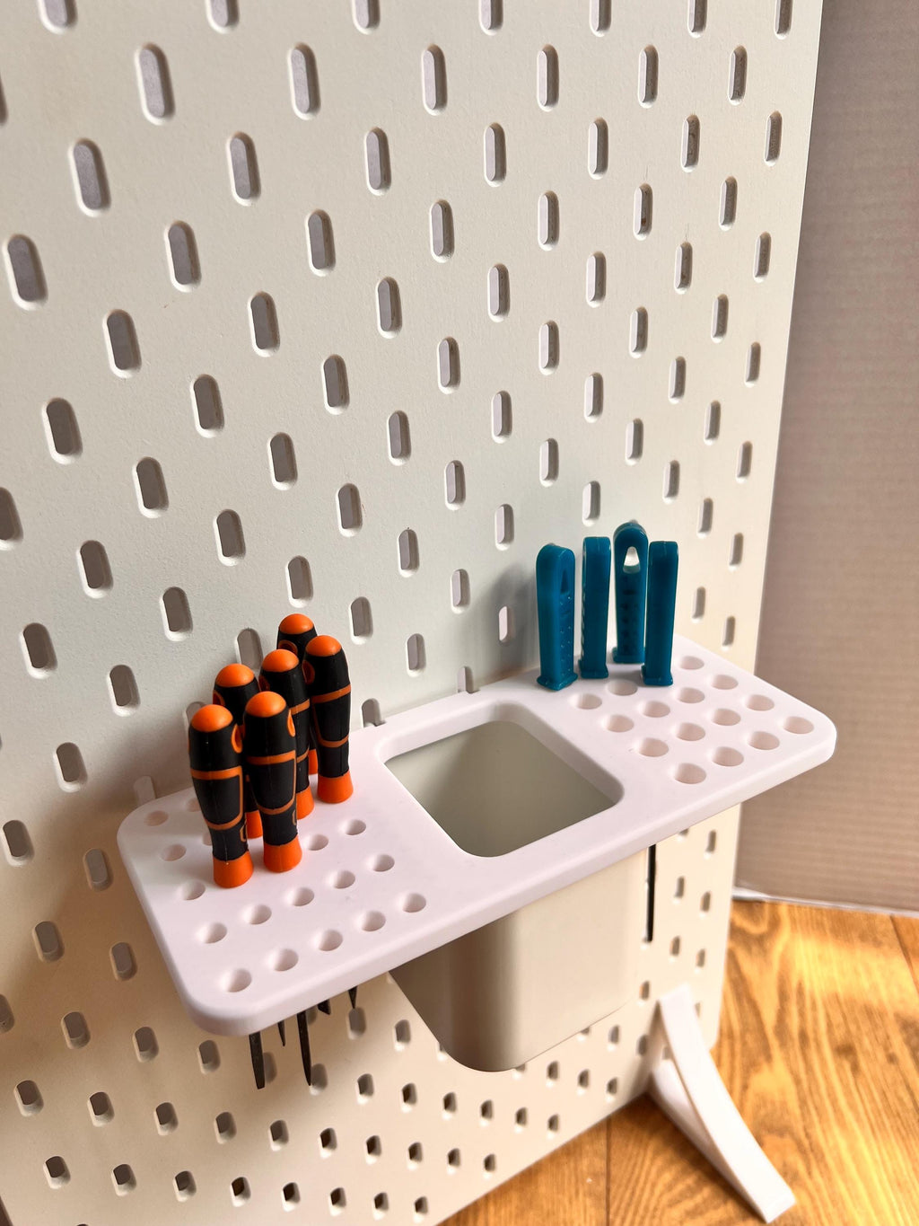 IKEA SKÅDIS Clip-on Needle file Tool Organiser for the Ikea container Pots