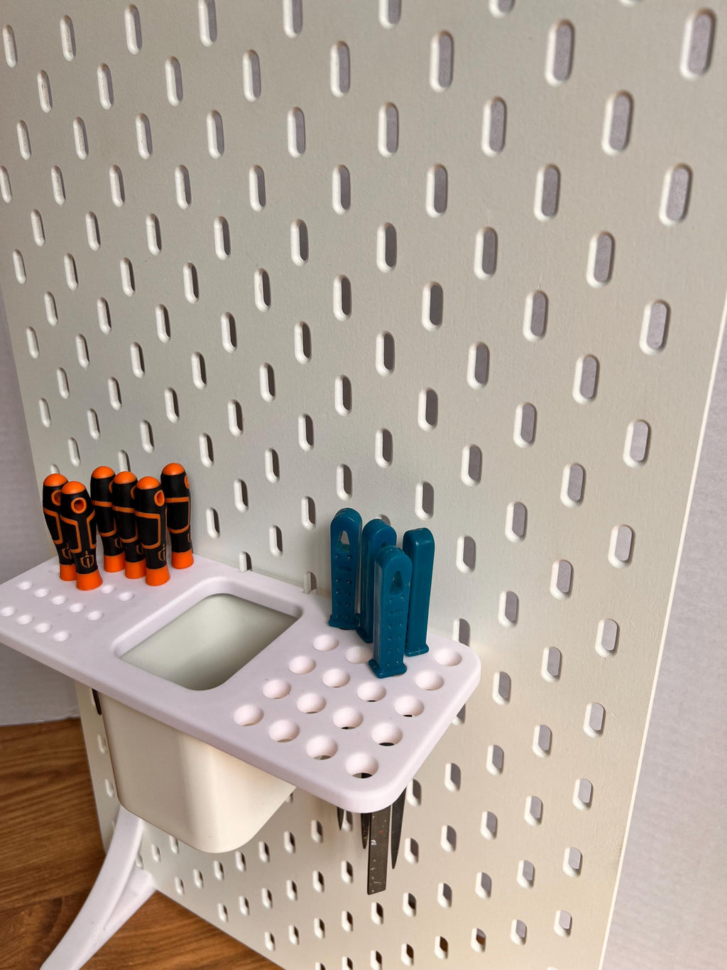 IKEA SKÅDIS Clip-on Needle file Tool Organiser for the Ikea container Pots