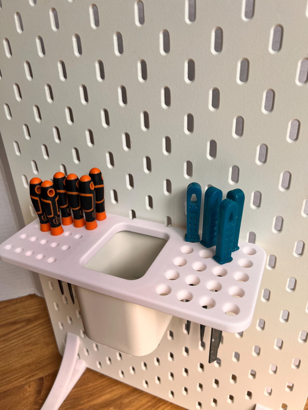 IKEA SKÅDIS Clip-on Needle file Tool Organiser for the Ikea container Pots