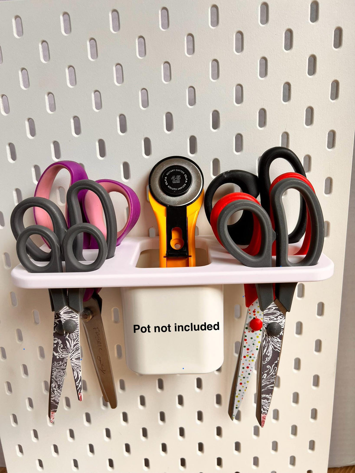 IKEA SKADIS Compatible scissor organiser,Scissor Storage.(excludes pot)