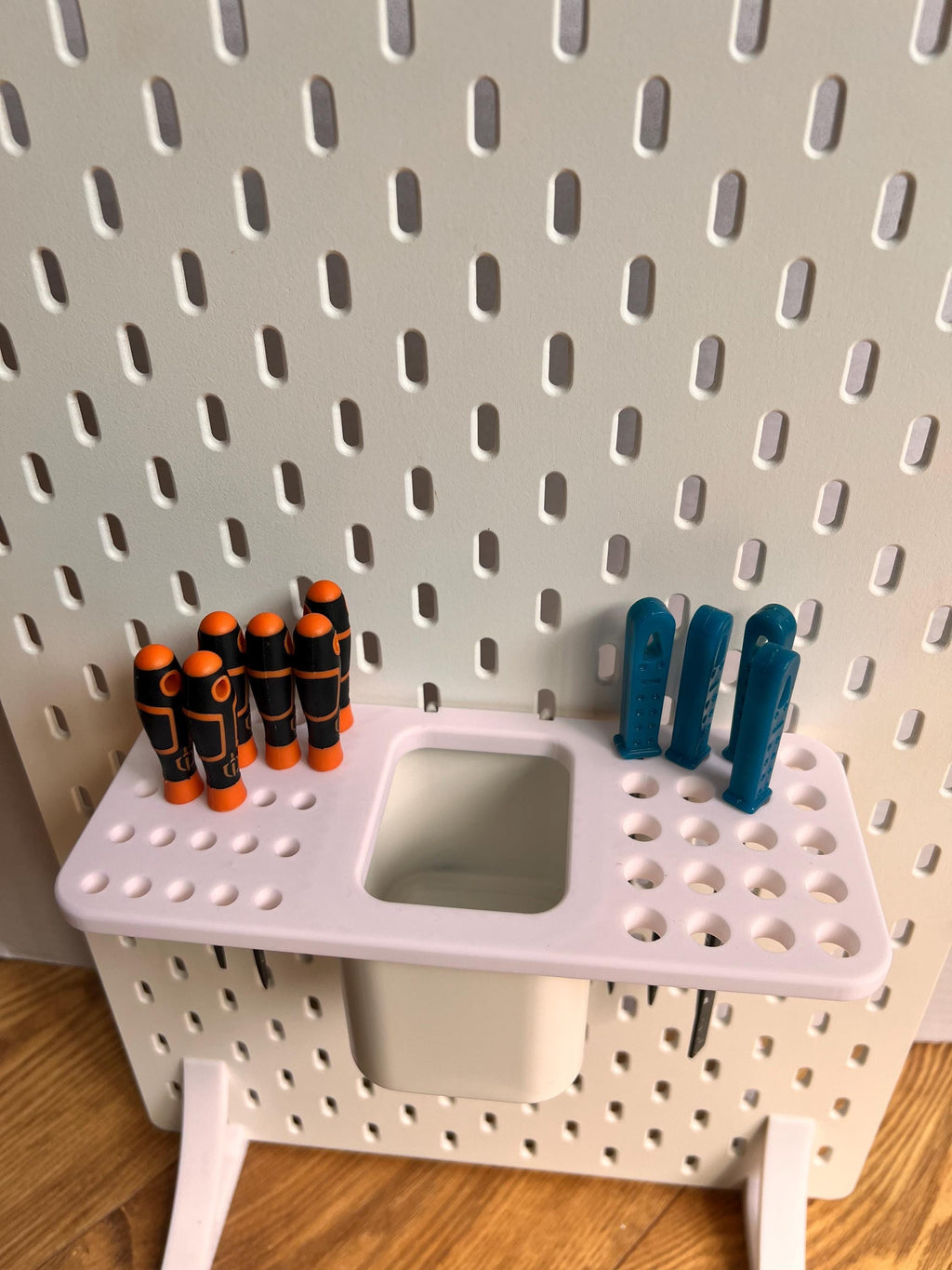 IKEA SKÅDIS Clip-on Needle file Tool Organiser for the Ikea container Pots