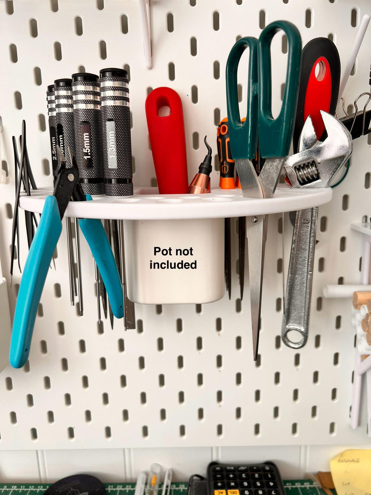 Ikea Skadis-Clip-On Tool Organiser For The Ikea Pots