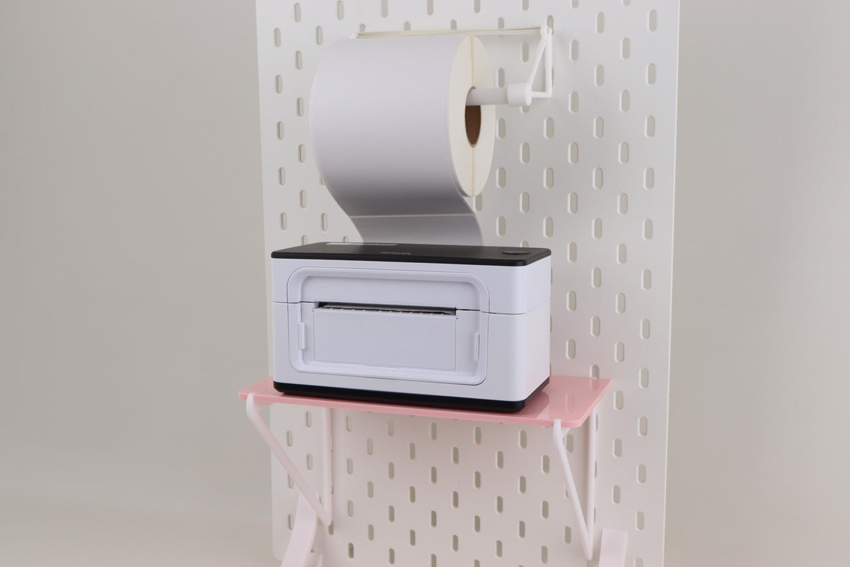 Munbyn Printer Pegboard Shelf & Reel Holder — 3D Printed Acrylic, Custom Colours
