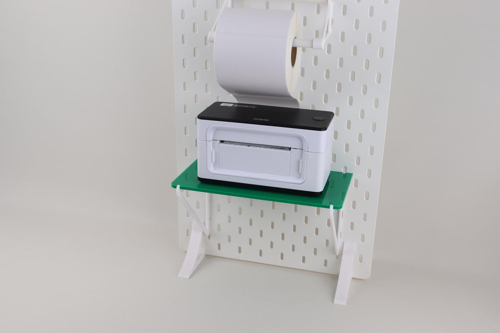 Munbyn Printer Pegboard Shelf & Reel Holder — 3D Printed Acrylic, Custom Colours