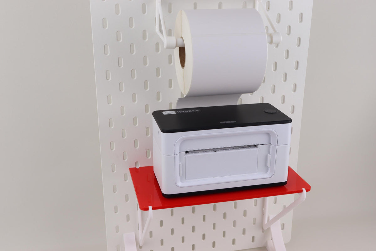 Munbyn Printer Pegboard Shelf & Reel Holder — 3D Printed Acrylic, Custom Colours