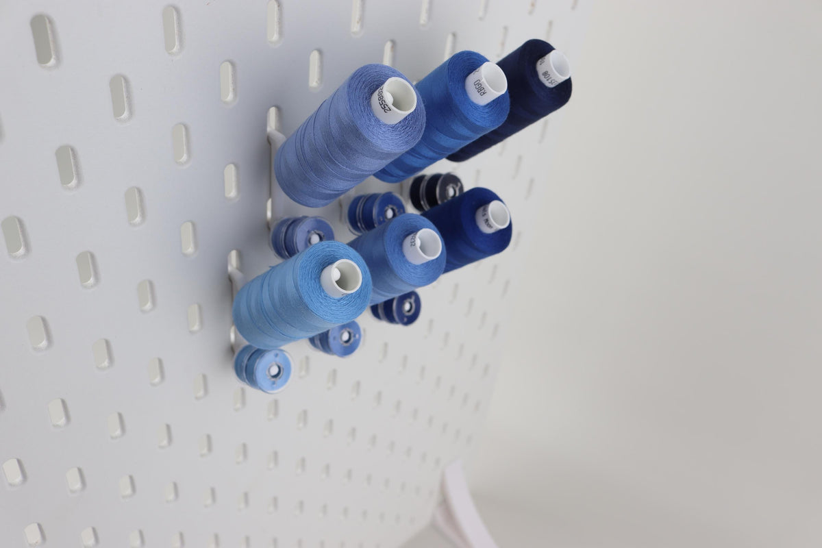 IKEA SKADIS Compatible Spool Holder, 3D Printed Bobbin Organiser, Sewing Thread Storage, Cotton Reel Holder, Pack of 5 10 15