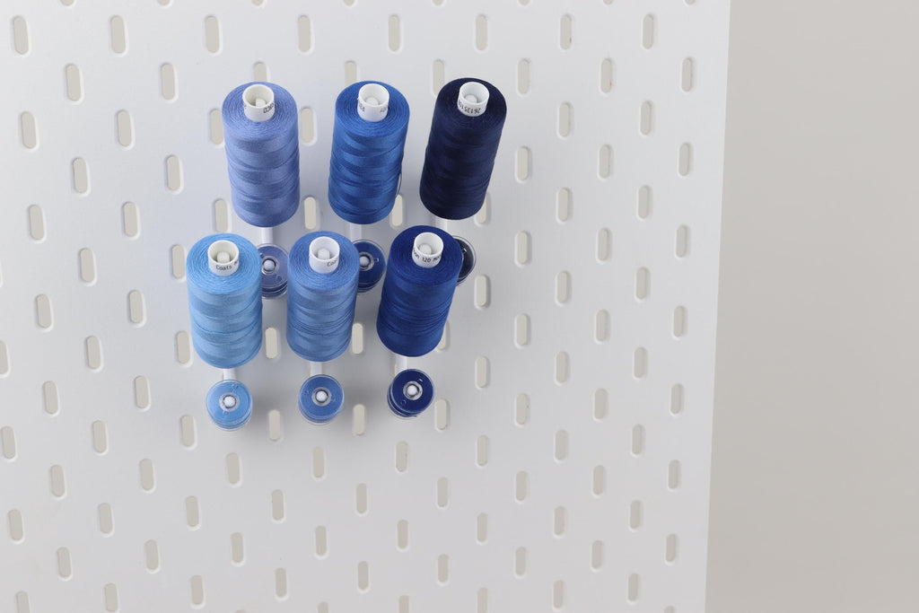 IKEA SKADIS Compatible Spool Holder, 3D Printed Bobbin Organiser, Sewing Thread Storage, Cotton Reel Holder, Pack of 5 10 15