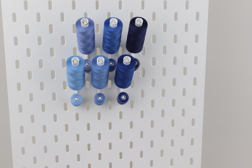 IKEA SKADIS Compatible Spool Holder, 3D Printed Bobbin Organiser, Sewing Thread Storage, Cotton Reel Holder, Pack of 5 10 15