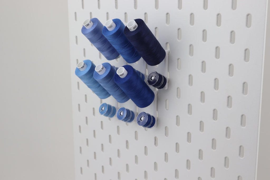 IKEA SKADIS Compatible Spool Holder, 3D Printed Bobbin Organiser, Sewing Thread Storage, Cotton Reel Holder, Pack of 5 10 15