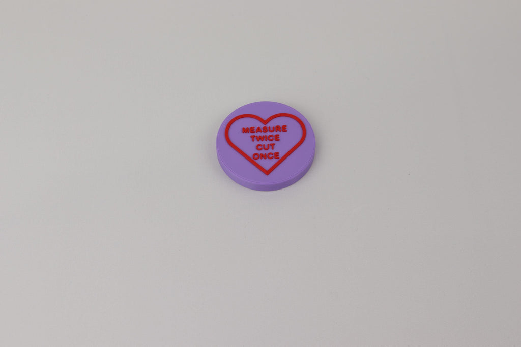 Conversation Heart Fabric Weights, Steel Filled, Funny Sayings Set